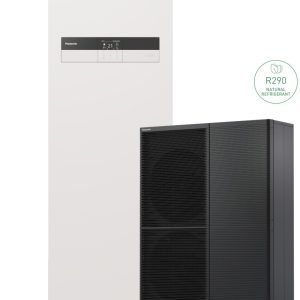 Panasonic hőszivattyú High Performance ALL IN ONE WH-WDG12ME5/WH-ADC0916M3E52, -7 fokban 10,1 kw, 1 fázis (32A), R290, 55 dB(A), 3 kW EF, SCOP: 4.58