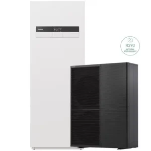 Panasonic ALL IN ONE Total Capacity hőszivattyú WH-WXG09ME8/WH-ADC0316M9E82, -20 fokban 9kw teljesítmény, 3 fázis (3x13A), R290, 52 dB(A), SCOP: 4.96