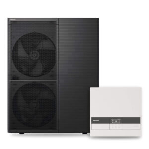 Panasonic hőszivattyú MONOBLOKK + CONTROLBOX Total Capacity WH-WXG16ME8/WH-CME8, -20 fokban 16kw teljesítmény, 3 fázis (3x19A), R290, 57 dB(A), SCOP: 4.20
