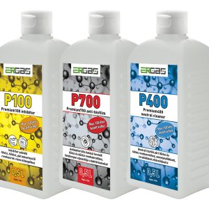 ERGAS TRI-0,5 Triprotect KIT hármas hatású fűtővíz adalék csomag maximum 150 liter sótalanított vízhez (3 x 0,5 liter)